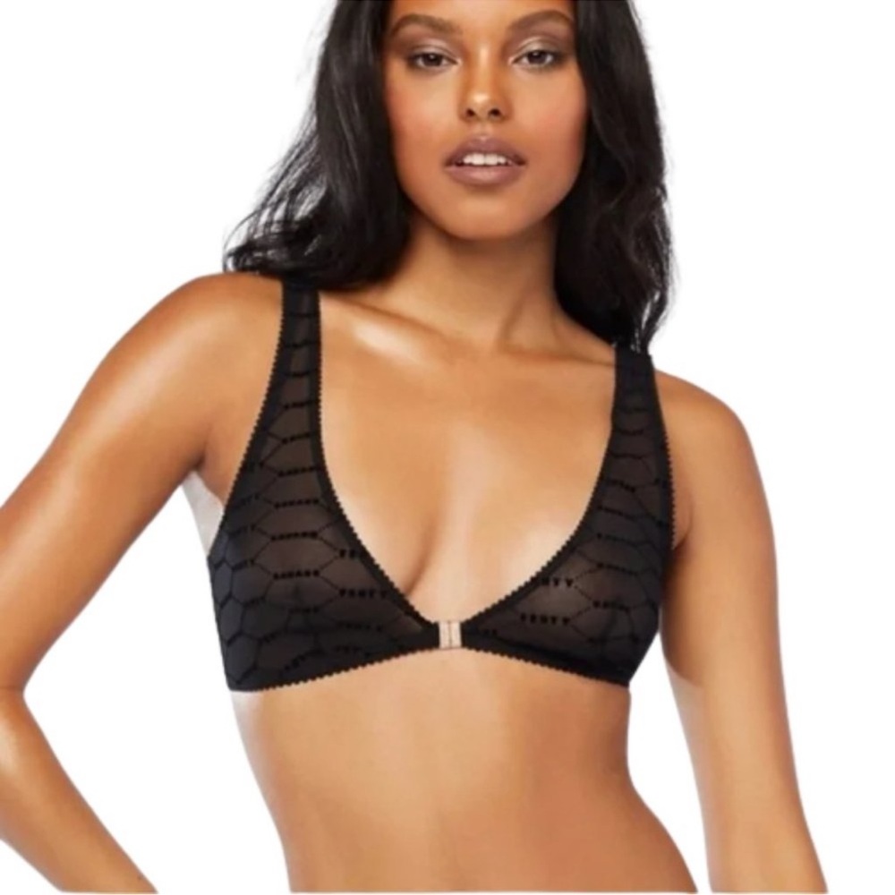 Savage x Fenty Flocked Logo Unlimited Demi Bra